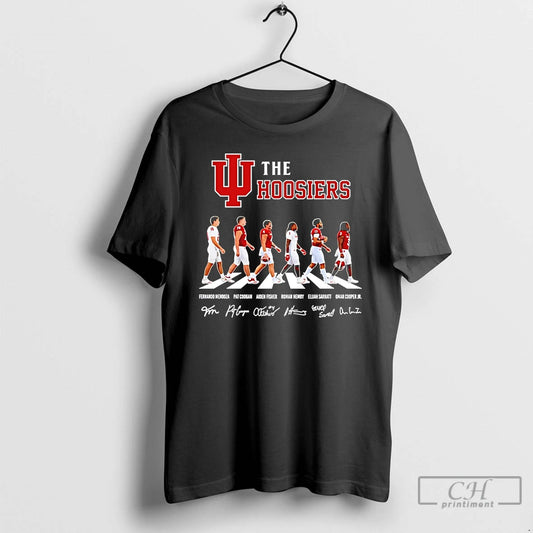 Premium The Hoosiers Indiana Cross The Street Signatures 2026 T-Shirts, Hoodie, Sweatshirt | AU18TeeNovaLab.com