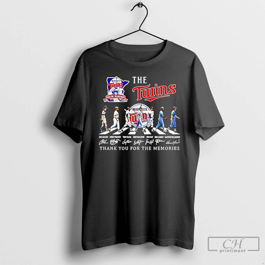 Premium The Minnesota Twins 65th Season Legendary Players Thank You For The Memories T Shirts Hoodie, Sweatshirt