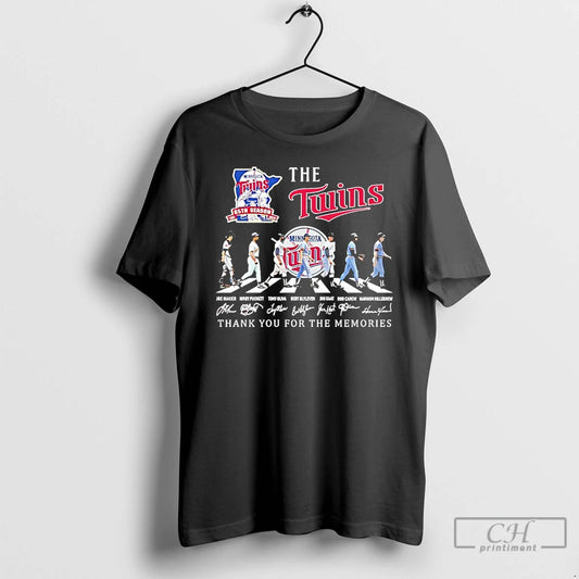 Premium The Minnesota Twins Players Walking Abbey Road 65th Seasons Thank You For The Memories