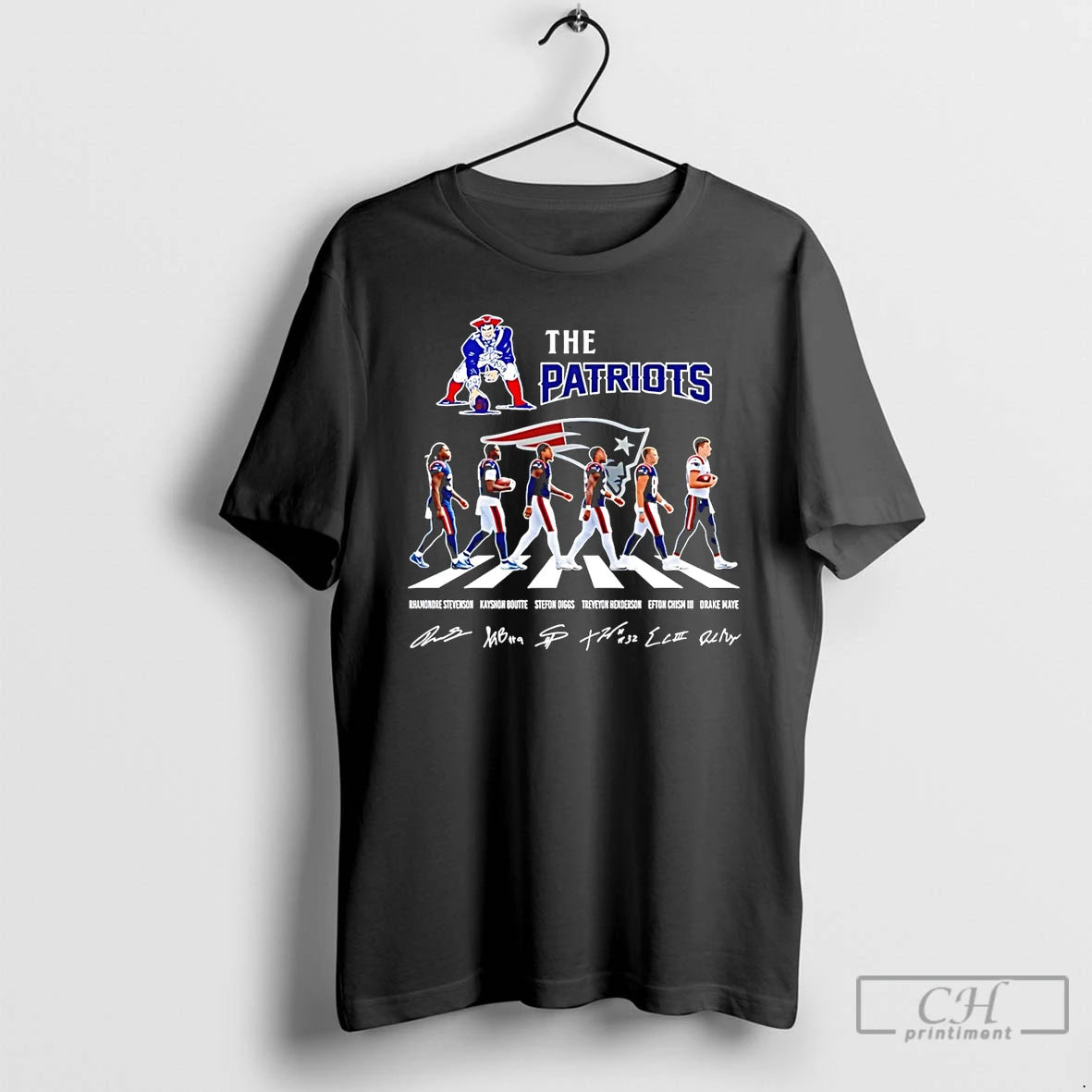 Premium The Patriots Cross The Street Signatures 2026 T-Shirts, Hoodie, Sweatshirt | AU18TeeNovaLab.com