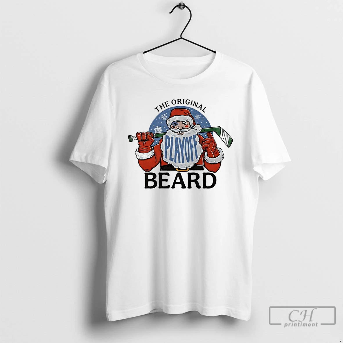 Premium The Playoff Beard Santa Hockey T-Shirts, Hoodie, Sweatshirt | AU18TeeNovaLab.com