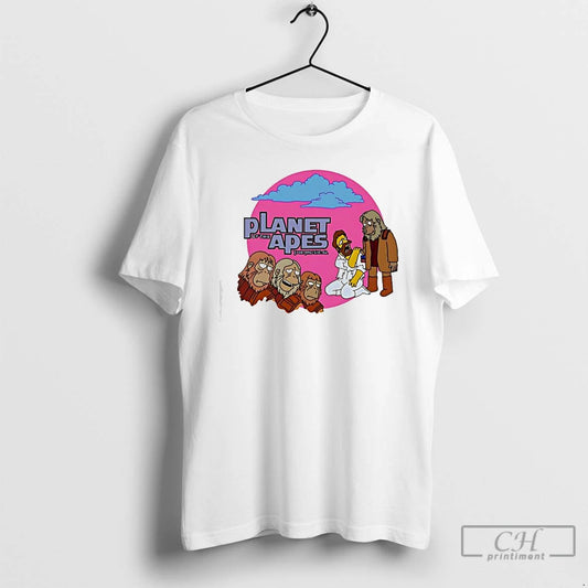 Premium The Simpsons Planet Of The Apes The Musical Graphic T-Shirts, Hoodie, Sweatshirt | AU18TeeNovaLab.com