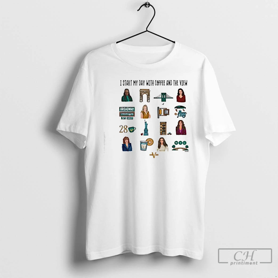 Premium The View I Start My Day With Coffee And The View Graphic T Shirts Hoodie, Sweatshirt | AU18TeeNovaLab.com