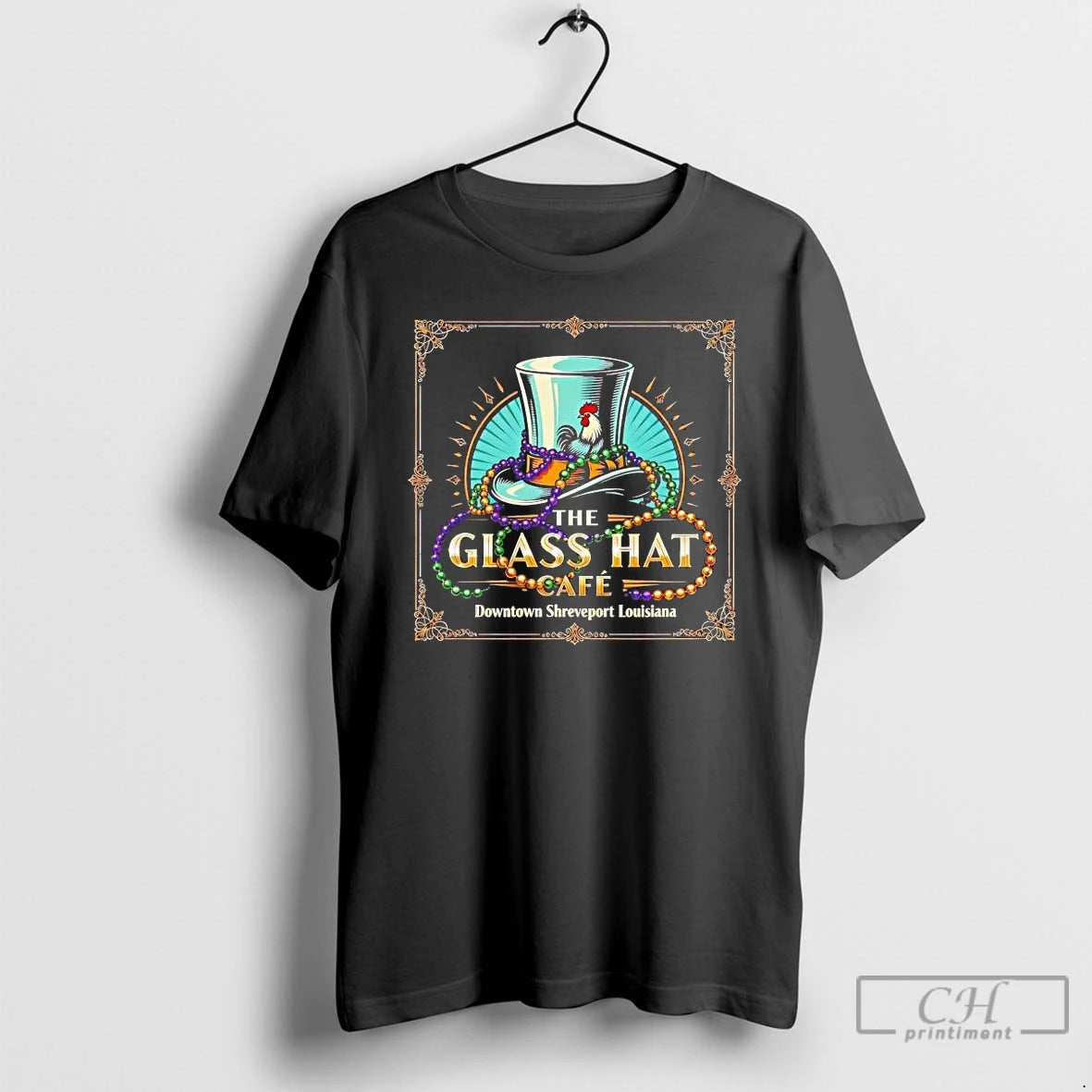 Premium The Glass Hat Cafe Downtown Shreveport Louisiana T-Shirts, Hoodie, Sweatshirt | AU18TeeNovaLab.com
