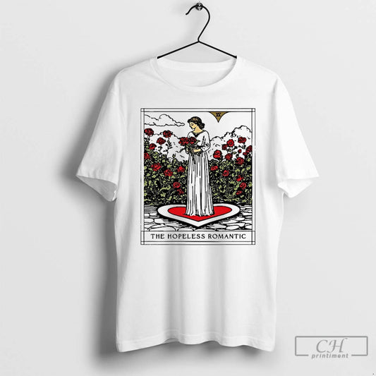 Premium The Hopeless Romantic Tarot Card Valentines Day T Shirts