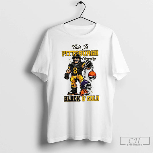 Premium This Is Pittsburgh Country Black And Gold Afc North Champs T-Shirts, Hoodie, Sweatshirt | AU18TeeNovaLab.com