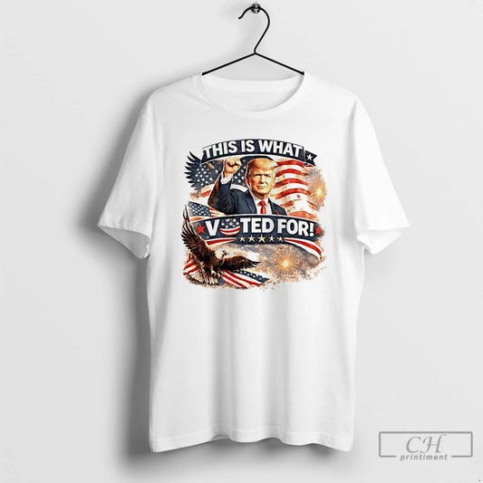 Premium This Is What I Voted For Trump Patriotic Flag T-Shirts, Hoodie, Sweatshirt | AU18TeeNovaLab.com