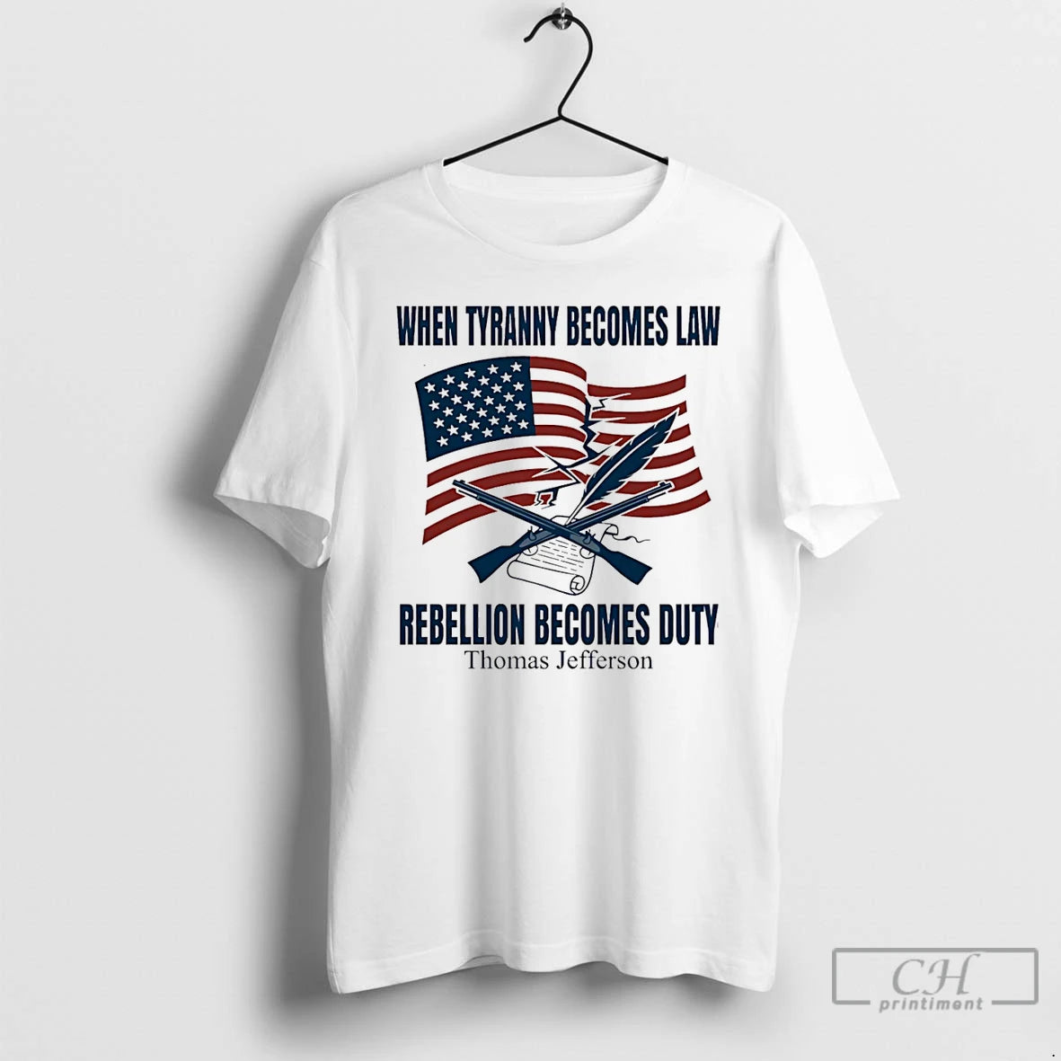 Premium Thomas Jefferson When Tyranny Becomes Law Rebellion Becomes Duty T-Shirts, Hoodie, Sweatshirt | AU18TeeNovaLab.com