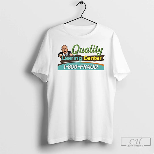 Premium Tim Walz Cartoon Quality Learning Center 1800 Fraud T-Shirts, Hoodie, Sweatshirt | AU18TeeNovaLab.com
