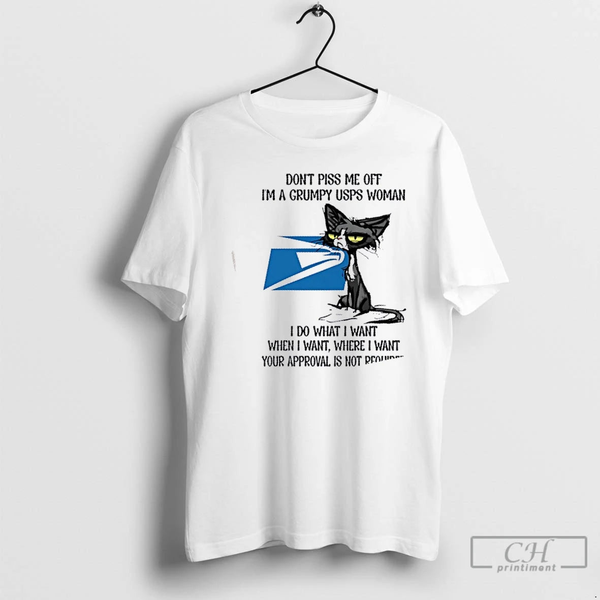 Premium Tired Cat Dont Piss Me Off Im A Grumpy Usps Woman I Do What T-Shirts, Hoodie, Sweatshirt | AU18TeeNovaLab.com