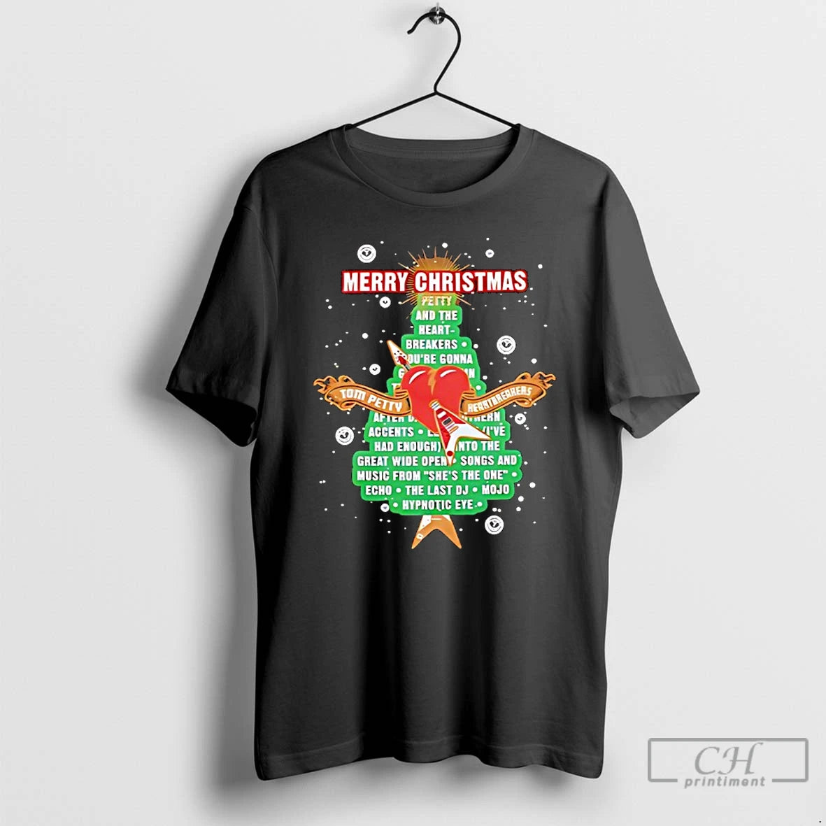 Premium Tom Petty And The Heartbreakers Merry Christmas T-Shirts, Hoodie, Sweatshirt | AU18TeeNovaLab.com