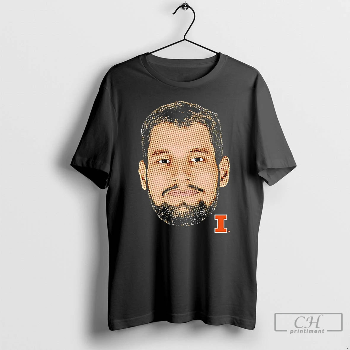 Premium Tomislav Ivisic Llinois Fighting Illini Portrait Big Head T-Shirts, Hoodie, Sweatshirt | AU18TeeNovaLab.com