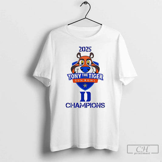 Premium Tony The Tiger Sun Bowl Champions 2025 Duke Football T-Shirts, Hoodie, Sweatshirt | AU18TeeNovaLab.com