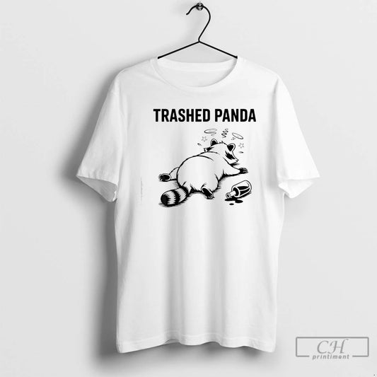 Premium Trashed Panda Drunk Racoon Funny T-Shirts, Hoodie, Sweatshirt | AU18TeeNovaLab.com