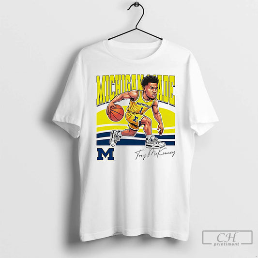 Premium Trey Mckenney Michigan Wolverines Made Caricature T-Shirts, Hoodie, Sweatshirt | AU18TeeNovaLab.com