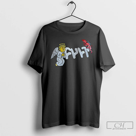 Premium Trump Angel And Devil Fylt Funny Meme T-Shirts, Hoodie, Sweatshirt | AU18TeeNovaLab.com