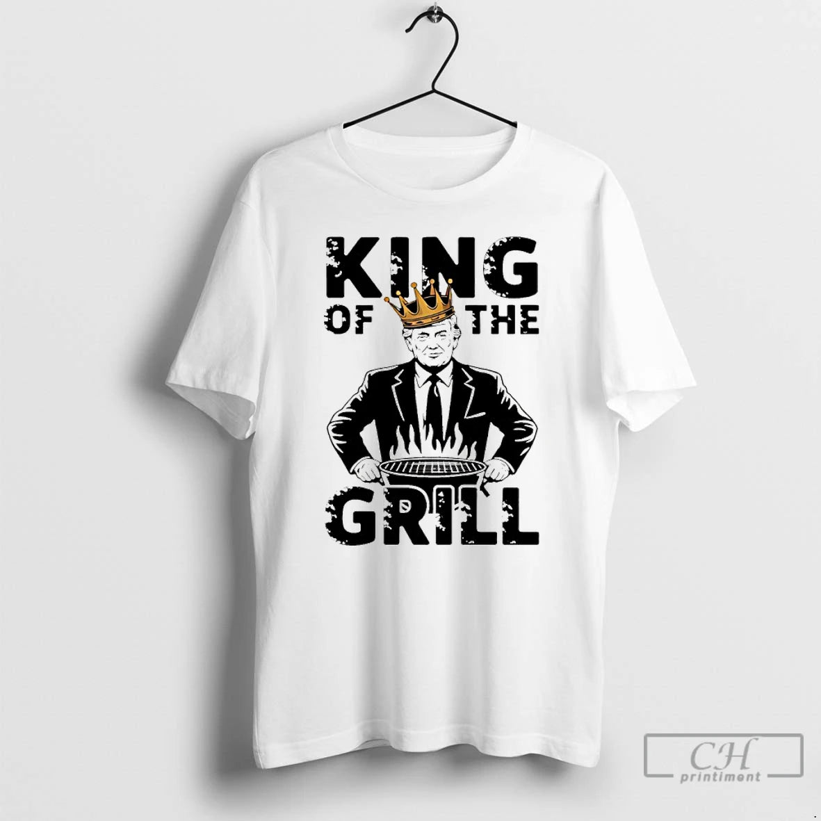 Premium Trump King Of The Grill Patriotic Graphic T-Shirts, Hoodie, Sweatshirt | AU18TeeNovaLab.com