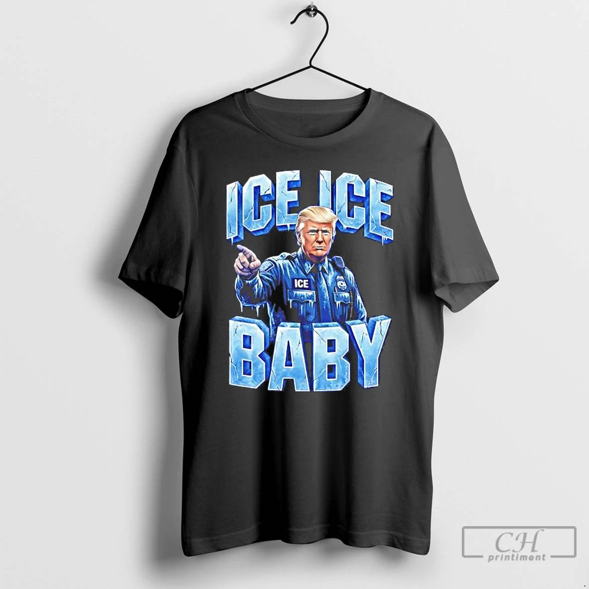 Premium Trump Police Ice Ice Baby T-Shirts, Hoodie, Sweatshirt | AU18TeeNovaLab.com