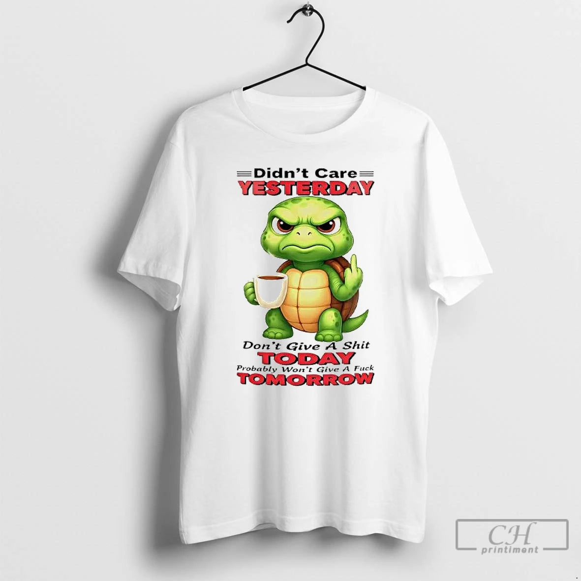 Premium Turtle Didnt Care Yesterday Dont Give A Shit Today T-Shirts, Hoodie, Sweatshirt | AU18TeeNovaLab.com