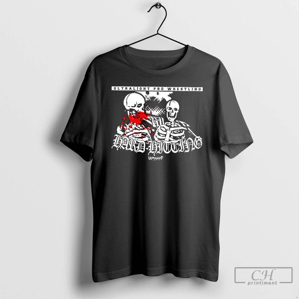 Premium Ultralight Pro Wrestling Hard Hitting Two Skeleton T-Shirts, Hoodie, Sweatshirt | AU18TeeNovaLab.com