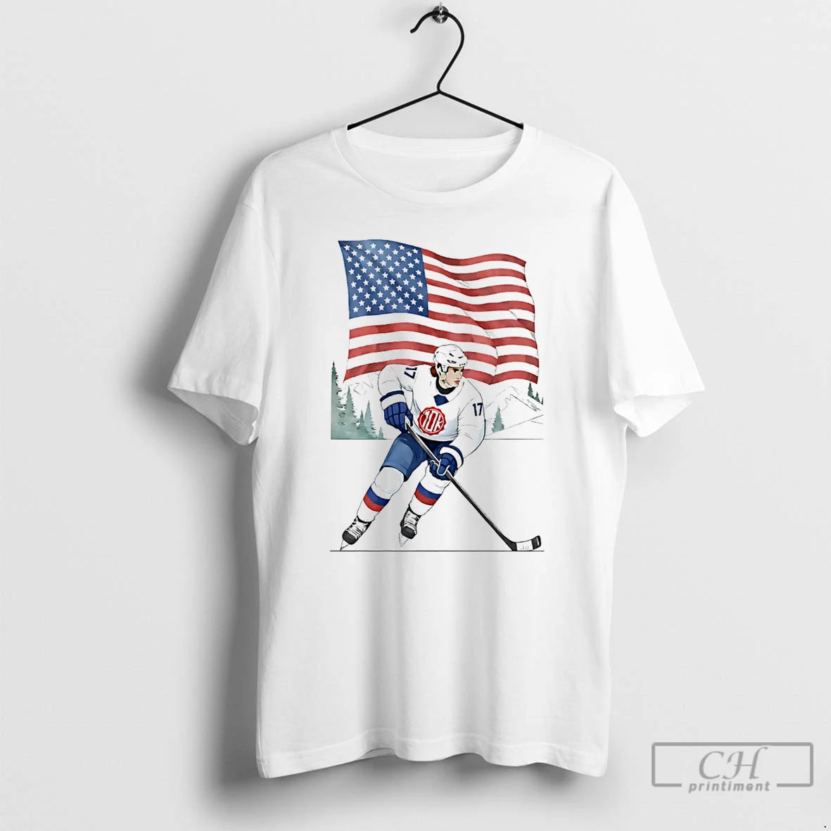 Usa Hockey 10k Olympic Flag
