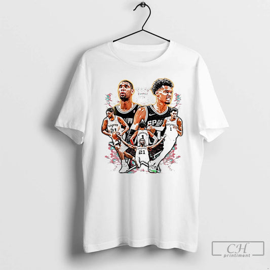 Premium Victor Wembanyama And Tim Duncan San Antonio Spurs T-Shirts, Hoodie, Sweatshirt | AU18TeeNovaLab.com