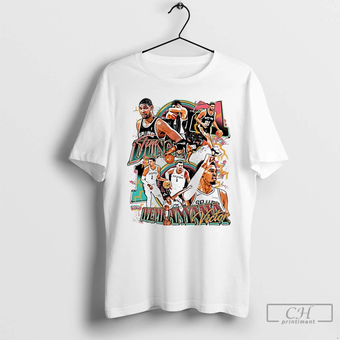 Premium Victor Wembanyama And Tim Duncan Duo San Antonio Spurs T-Shirts, Hoodie, Sweatshirt | AU18TeeNovaLab.com