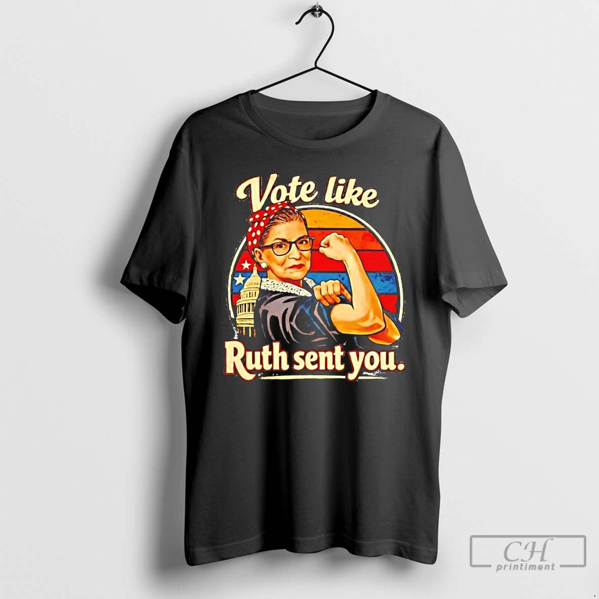 Premium Vote Like Ruth Bader Ginsburg Sent You Feminist Vintage T-Shirts, Hoodie, Sweatshirt | AU18TeeNovaLab.com