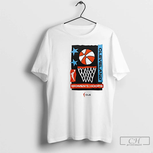 Premium Wnba Cleveland Womens Hoops 2 Sided T Shirts