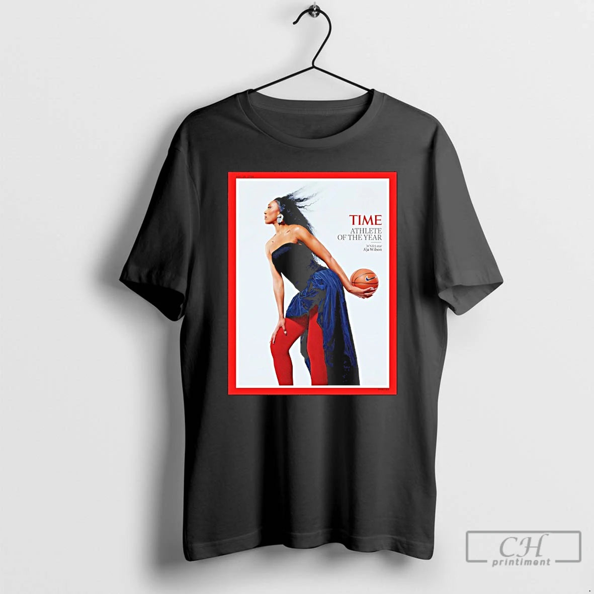 Premium Wnba Star Aja Wilson Is Time Athlete Of The Year T-Shirts, Hoodie, Sweatshirt | AU18TeeNovaLab.com