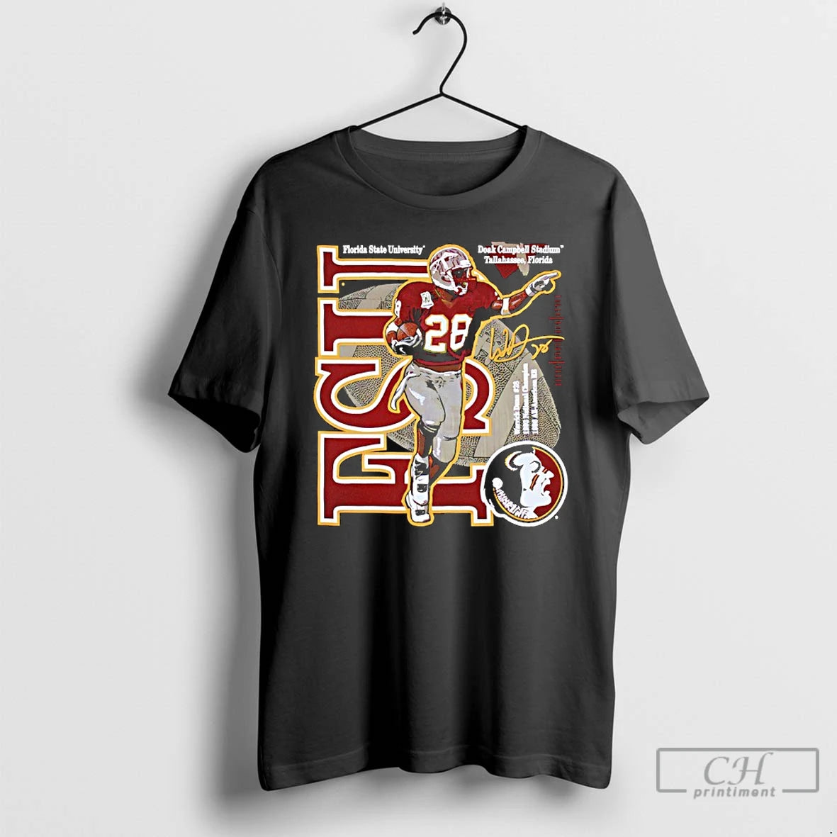 Premium Warrick Dunn Fsu Seminoles No 28 Signature Graphic T-Shirts, Hoodie, Sweatshirt | AU18TeeNovaLab.com