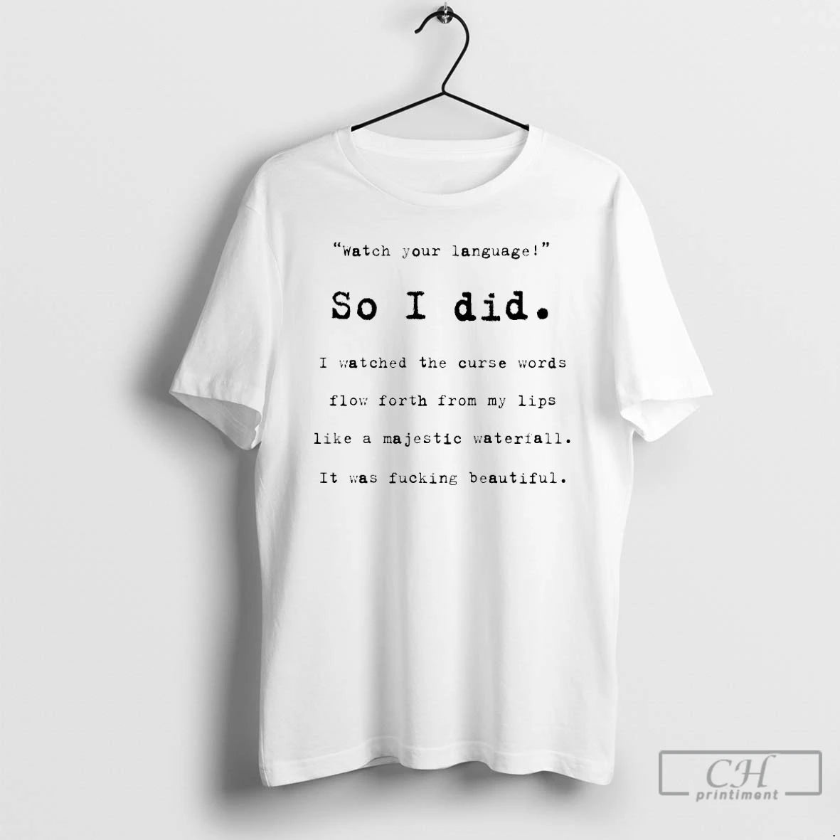 Premium Watch Your Language So I Did I Watched The Curse Words T Shirts Sweater Hoodie, Sweatshirt | AU18TeeNovaLab.com