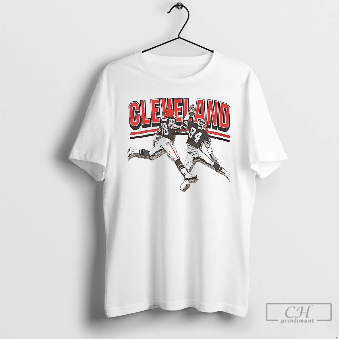Premium Webster And Reggie High Five Celebration Cleveland Browns T-Shirts, Hoodie, Sweatshirt | AU18TeeNovaLab.com