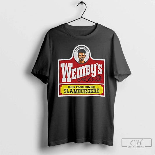 Premium Wembanyama San Antonio Wendys Parody Wembys Slamburgers T-Shirts, Hoodie, Sweatshirt | AU18TeeNovaLab.com
