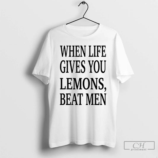 Premium When Life Gives You Lemons Beat Men T-Shirts, Hoodie, Sweatshirt | AU18TeeNovaLab.com