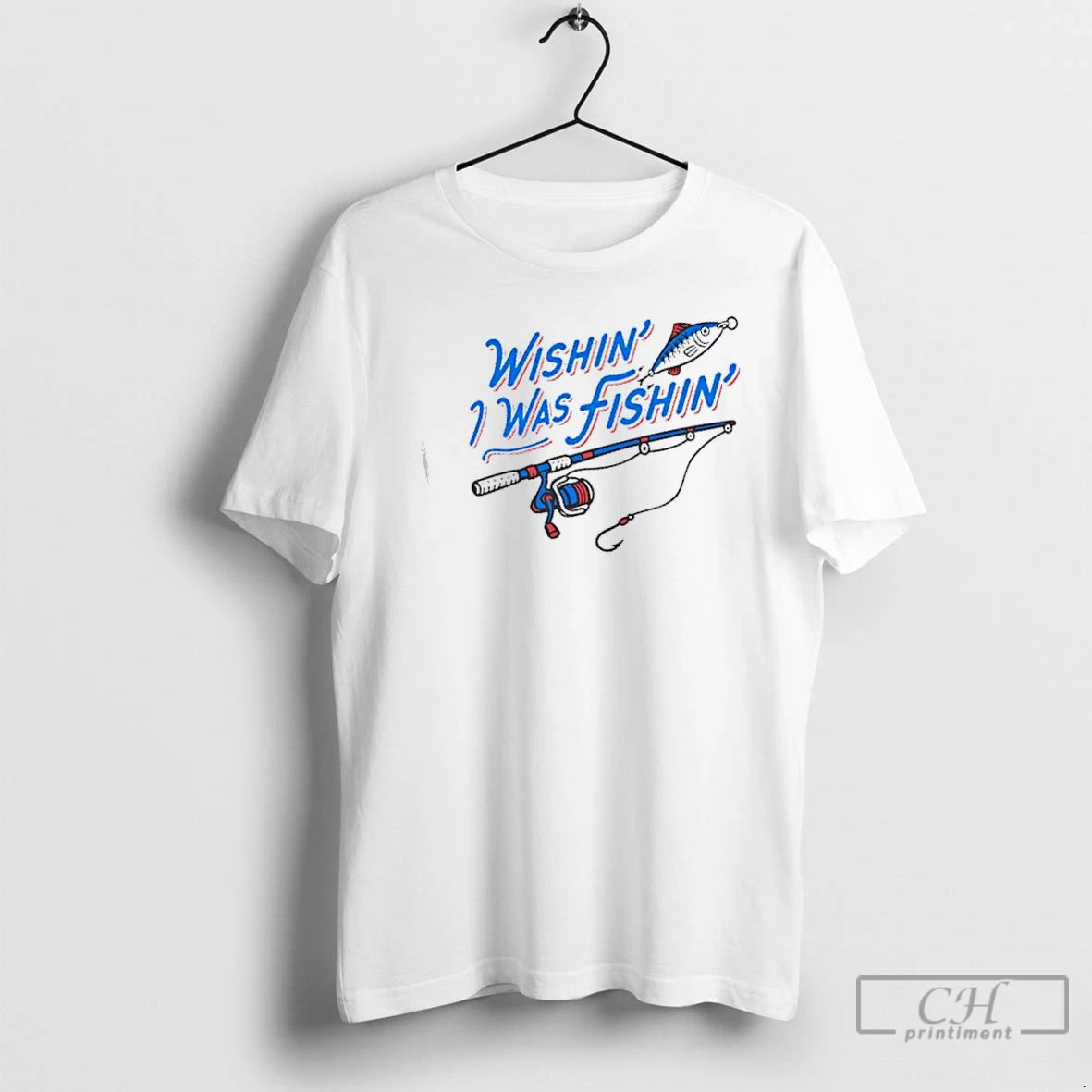 Premium Wishin I Was Fishin Graphic T-Shirts, Hoodie, Sweatshirt | AU18TeeNovaLab.com