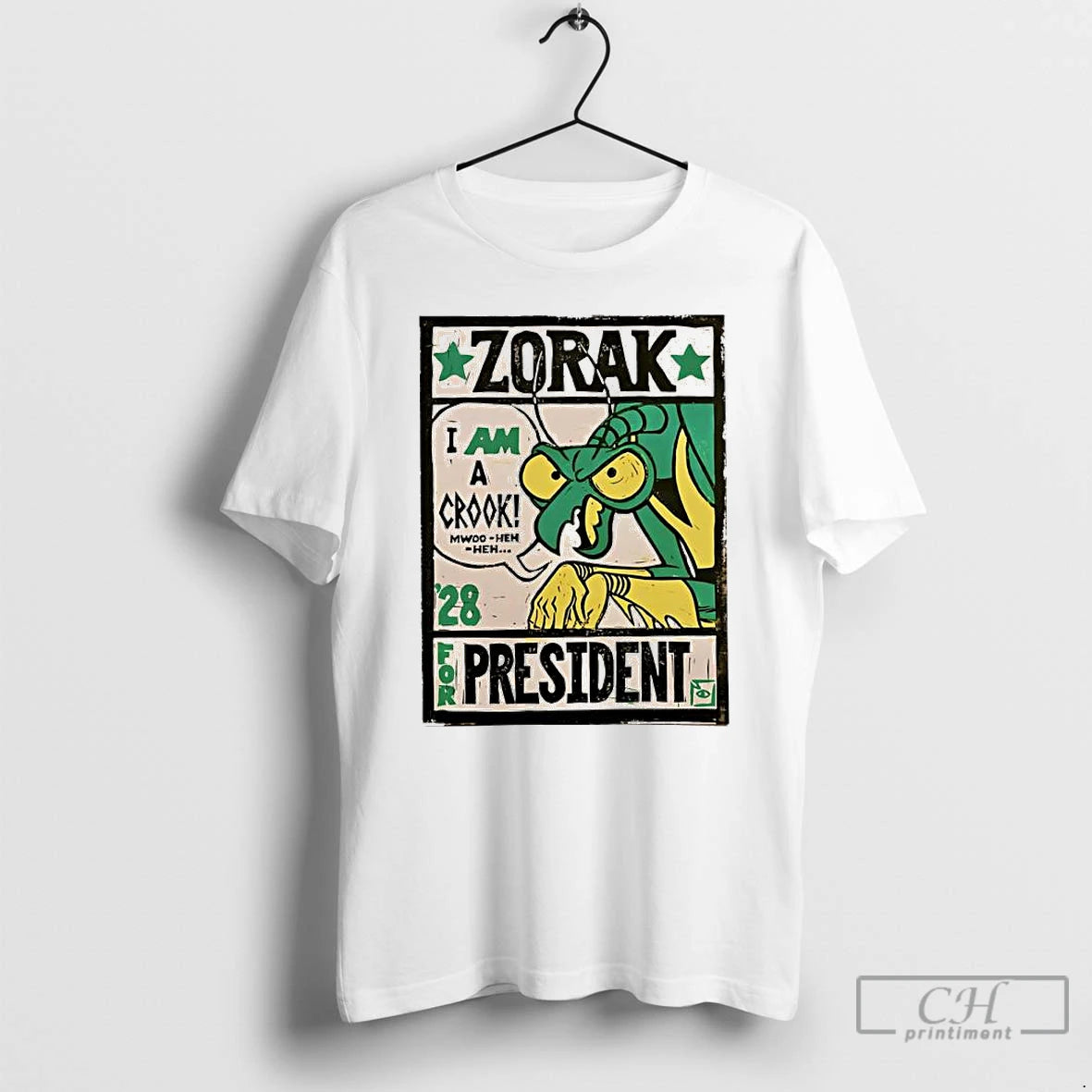 Premium Zorak I Am A Crook For President 28 T-Shirts, Hoodie, Sweatshirt | AU18TeeNovaLab.com