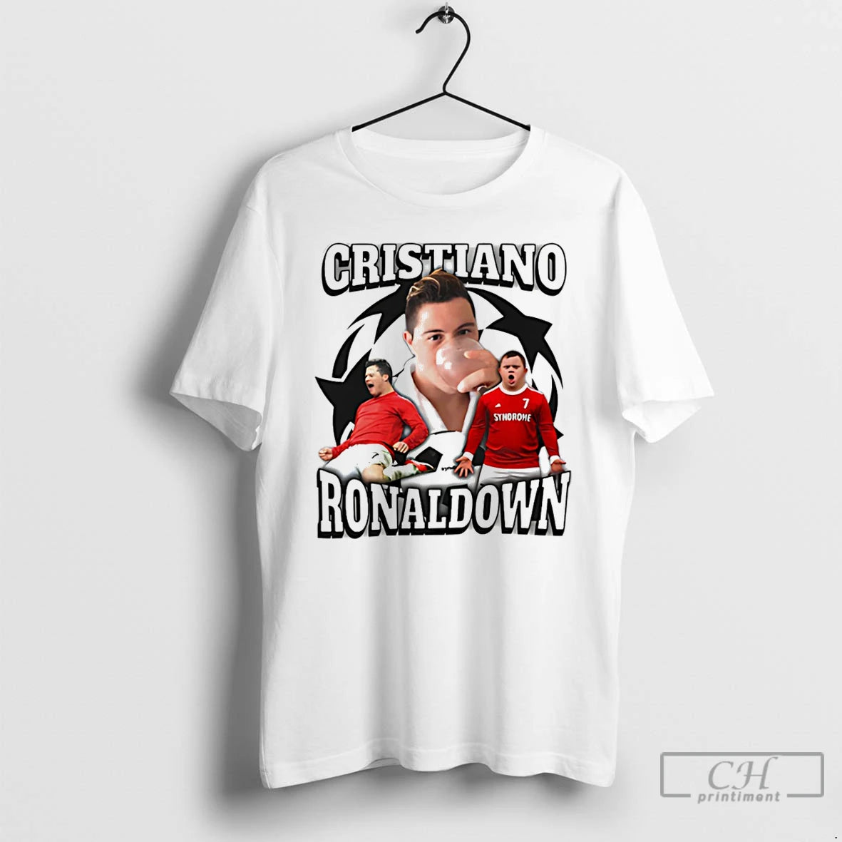 Premium Cristiano Ronaldown Cristiano Ronaldo Down Syndrome T-Shirts, Hoodie, Sweatshirt | AU18TeeNovaLab.com