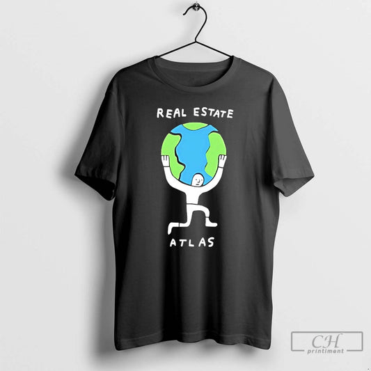 Real Estate Atlas Planet Earth Graphic T Shirts