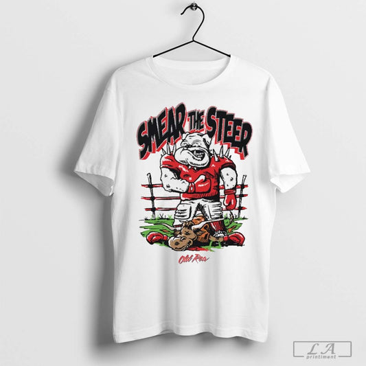 Smear The Steer Georgia Bulldog Vs Texas Longhorn Graphic