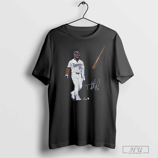 Teoscar Hernandez Bat Flip Los Angeles Dodgers Mlb Baseball Signature