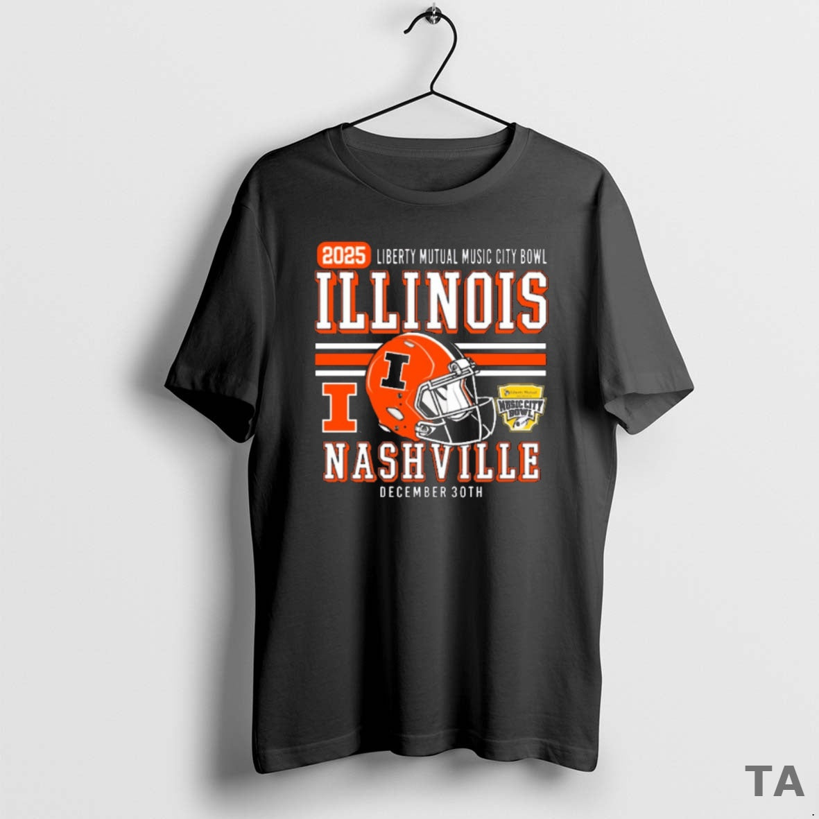 Top 2025 Liberty Mutual Music City Bowl Illinois Nashville Football December 30th T Shirt Sweater Hoodie, Sweatshirt
