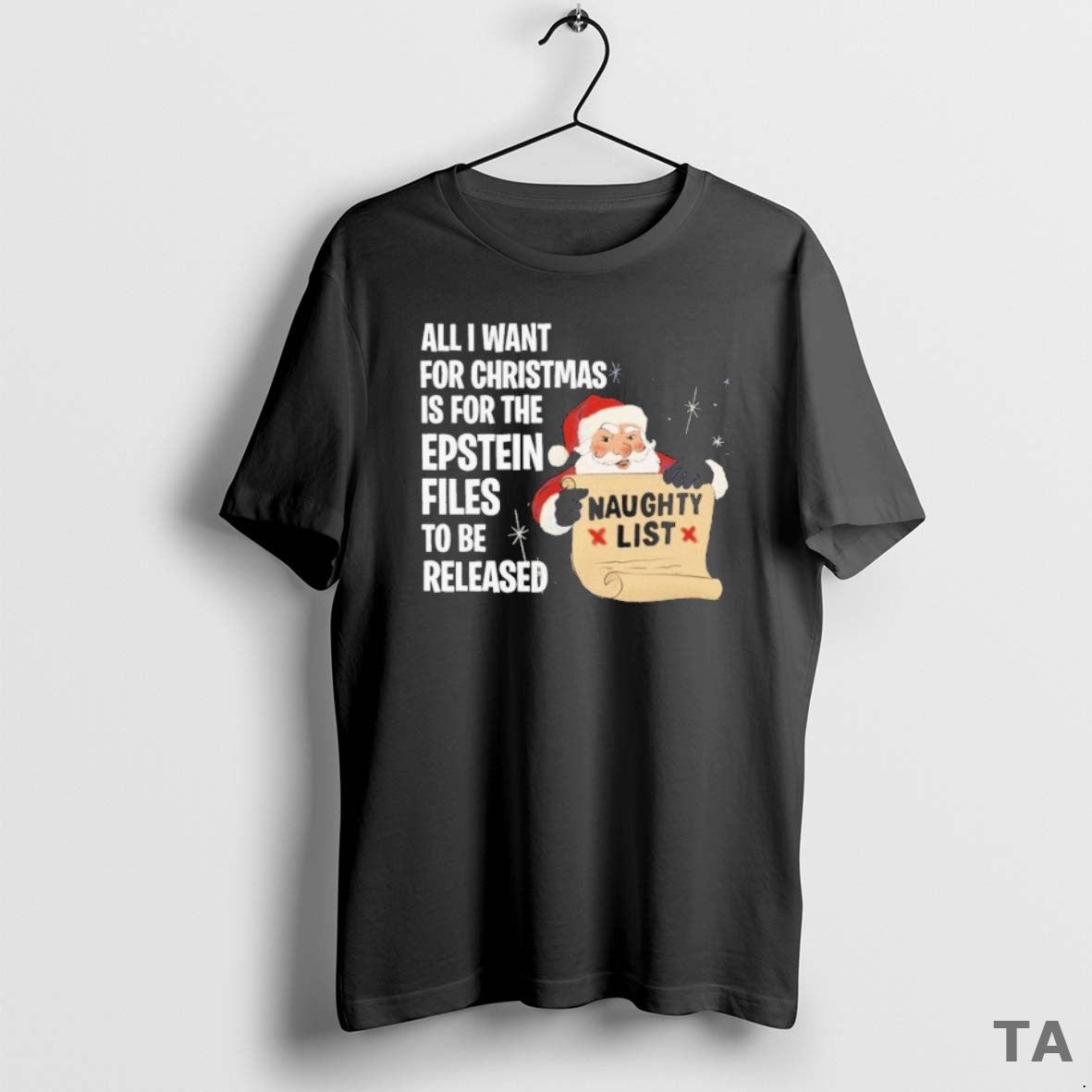Top All I Want For Christmas Is For The Epstein Files To Be Released Naughty T-Shirts, Hoodie, Sweatshirt