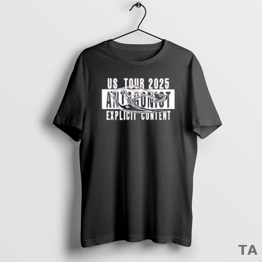 Top Antagonist Us Tour 2025 Explicit Content T Shirt Sweater Hoodie, Sweatshirt | AU18TeeNovaLab.com
