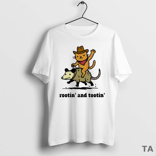 Top Cat Riding Opossum Rootin And Tootin Circle T Shirt Sweater Hoodie, Sweatshirt | AU18TeeNovaLab.com