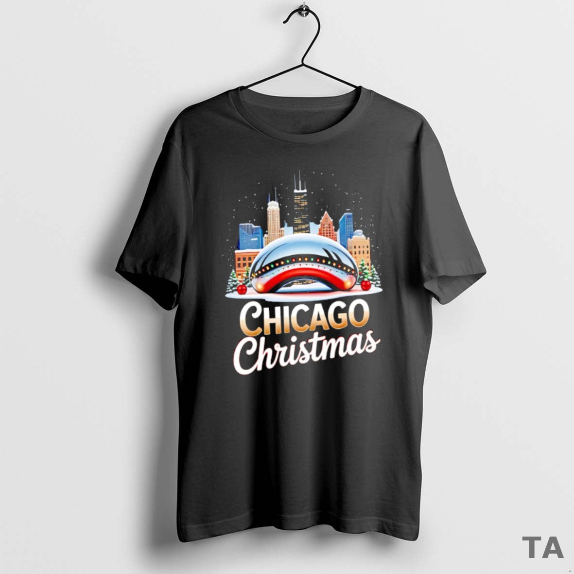 Top Chicago Christmas Cloud Gate The Bean City 2025 T Shirt Sweater Hoodie, Sweatshirt | AU18TeeNovaLab.com