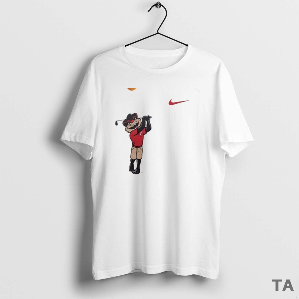 Top Cincinnati Bearcats Mascot Playing Golf Circle T Shirt Sweater Hoodie, Sweatshirt | AU18TeeNovaLab.com