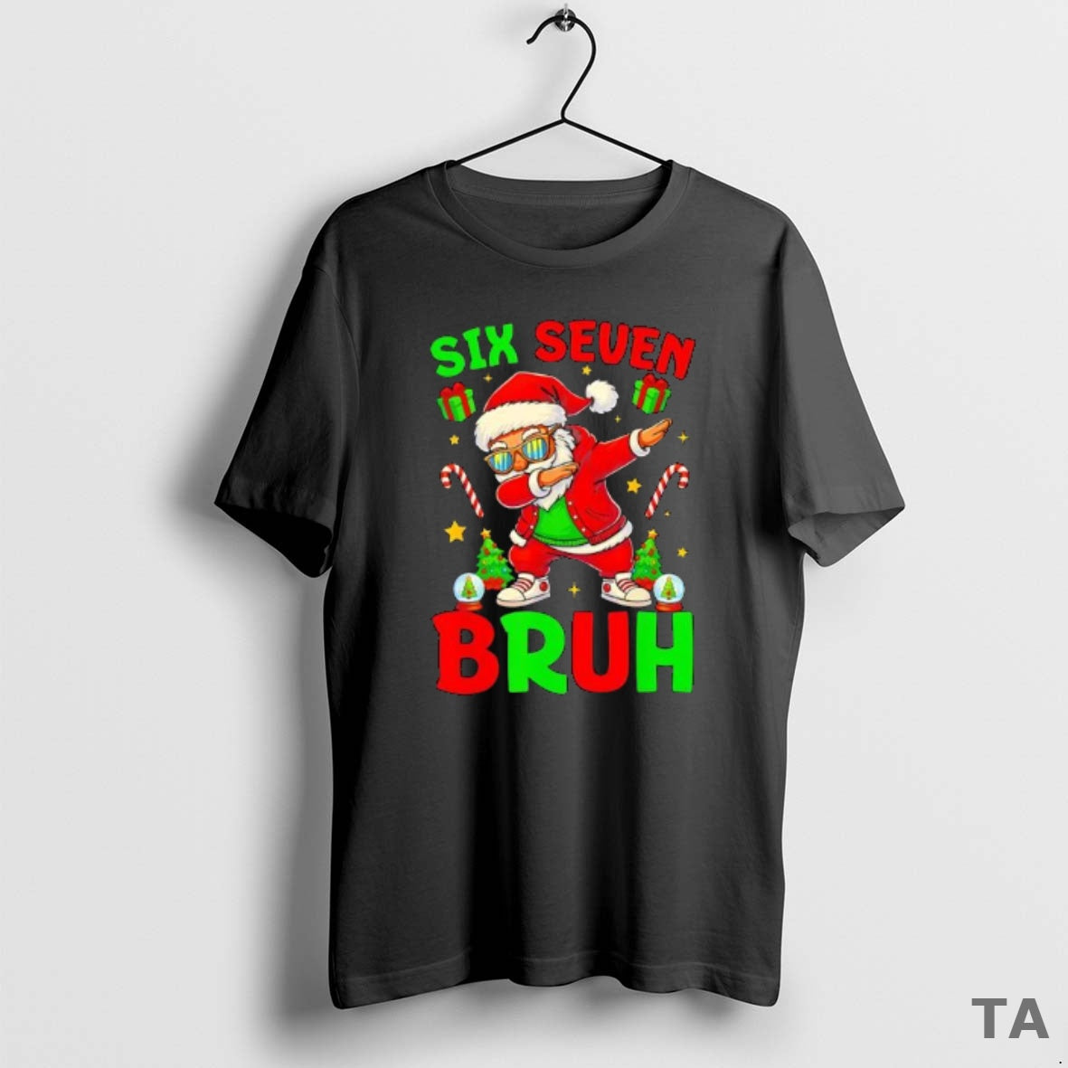Top Claus Posing Dab 67 Six Seven Bruh Christmas Santa 6 7 Meme T-Shirts, Hoodie, Sweatshirt | AU18TeeNovaLab.com