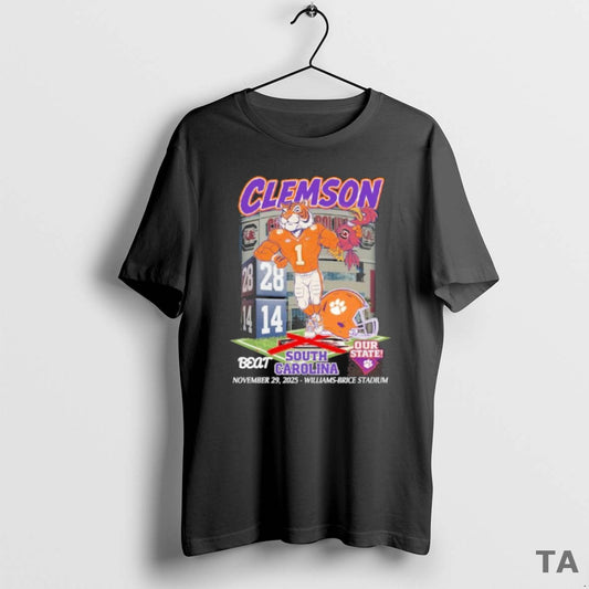 Top Clemson Tigers Beat South Carolina Our State November 29 2025 T Shirt Sweater Hoodie, Sweatshirt | AU18TeeNovaLab.com