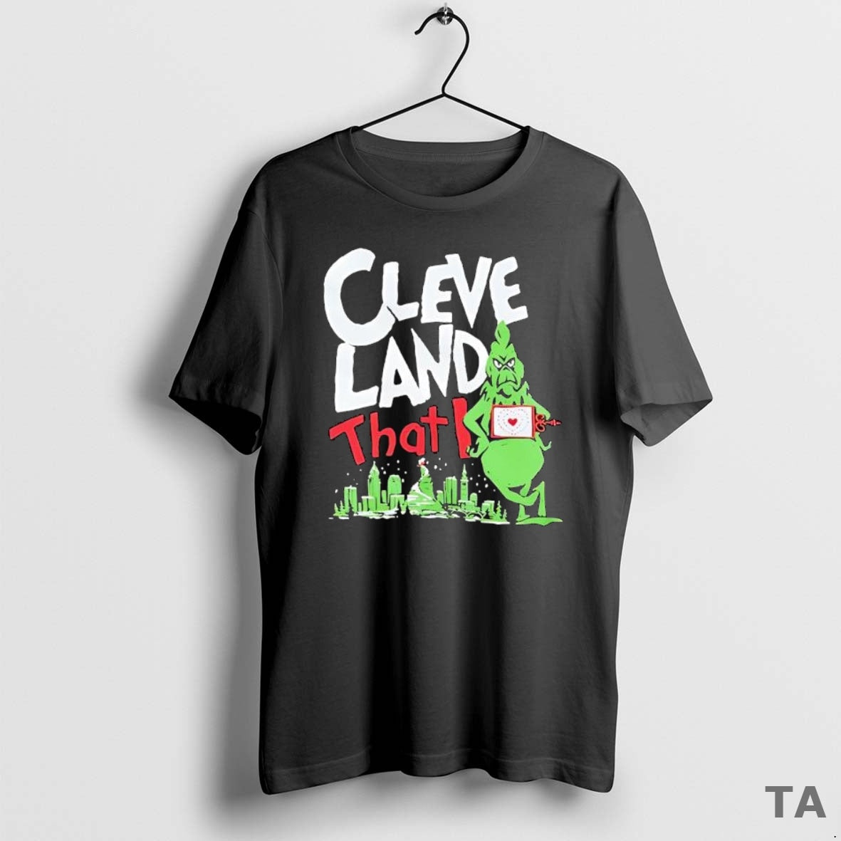 Top Cleveland That I Grinch T Shirt Sweater Hoodie, Sweatshirt | AU18TeeNovaLab.com